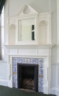 Queen's Craig. Ground Floor. Room 1. Detail of fireplace.