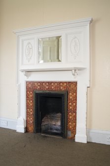 Queen's Craig. First Floor. Room 1.  Detail of fireplace.