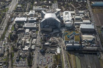 Oblique aerial view of the New Southern General Hospital, looking S.