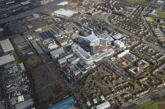 Oblique aerial view of the New Southern General Hospital, looking NE.