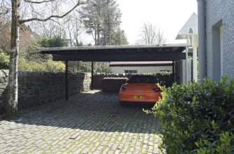 Carport, view from north