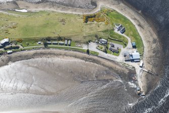 Oblique aerial view of the air-sea rescue station at Ferry Point, looking SW.