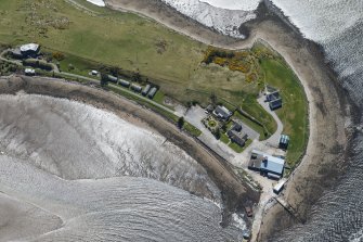 Oblique aerial view of the air-sea rescue station at Ferry Point, looking SW.