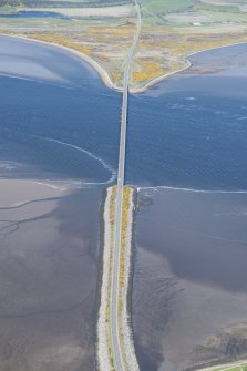 Oblique aerial view of the bridge across the Dornoch Firth, looking N.