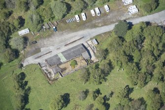 Oblique aerial view of Northfield armament depot, looking N.