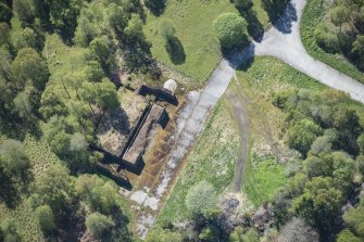 Oblique aerial view of Northfield armament depot, looking SW.