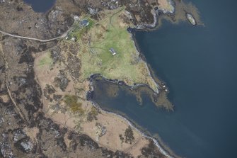 Oblique aerial view of Portlevorchy, looking SE.