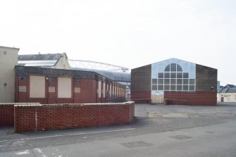 General view of school extension blocks, taken from the north.