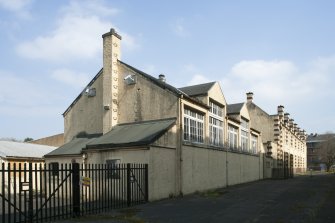 General view of ancillary block, taken from the west.