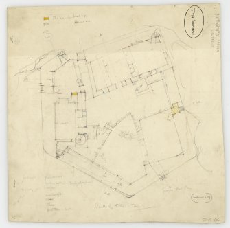 Draft sketch plan of Castle Tioram, Moidart