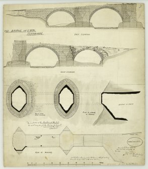 Sketch of the old Bridge of Earn, Perthshire