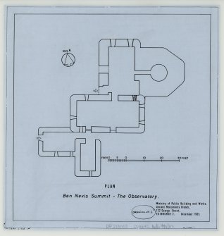Plan of Observatory, Ben Nevis Summit