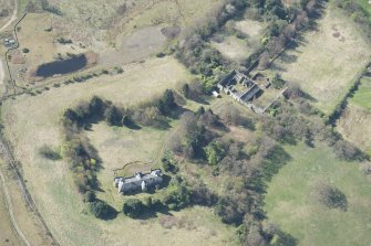 Oblique aerial view of Avondale House, looking SSW.