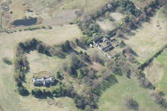 Oblique aerial view of Avondale House, looking S.