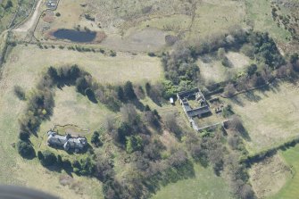 Oblique aerial view of Avondale House, looking SE.