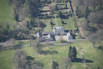 Oblique aerial view of Greenbank House, looking SSW.