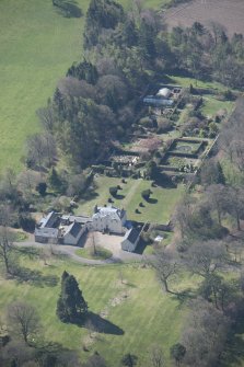 Oblique aerial view of Greenbank House, looking S.