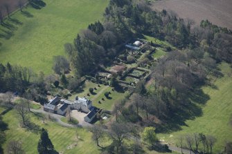 Oblique aerial view of Greenbank House, looking SSE.