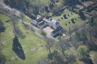 Oblique aerial view of Greenbank House, looking SSE.