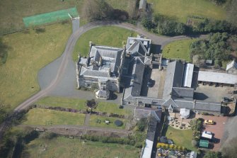 Oblique aerial view of Tour Country House, looking WSW.