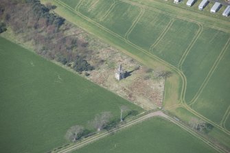 Oblique aerial view of Macrae's Monument, looking WNW.