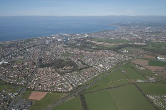 Oblique aerial view of Ayr, looking WNW.