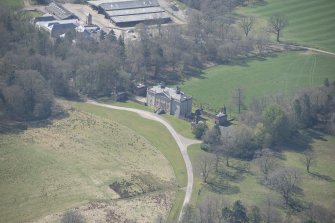 Oblique aerial view of Auchinleck House, looking SW.