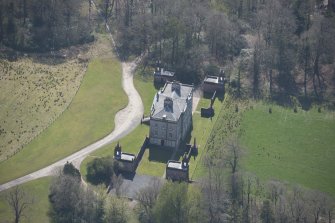 Oblique aerial view of Auchinleck House, looking SSE.