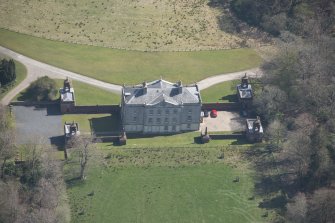 Oblique aerial view of Auchinleck House, looking E.