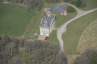 Oblique aerial view of Auchinleck House, looking NNW.