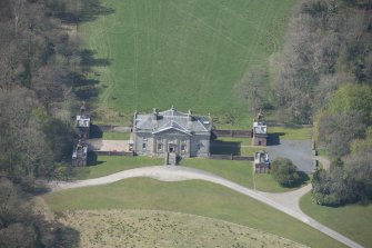 Oblique aerial view of Auchinleck House, looking WSW.
