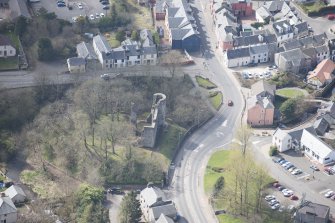Oblique aerial view of Avondale Castle, looking SW.