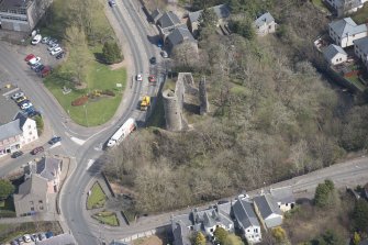 Oblique aerial view of Avondale Castle, looking E.