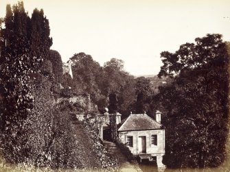 View of Barncluith House gardens, Hamilton.