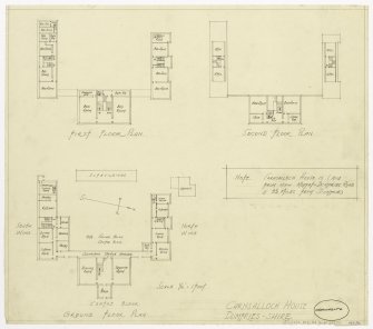 Floor plans of Carnsalloch House