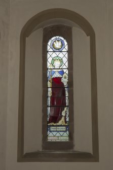 Baptistry. Stained glass window (David Rex Scocie).