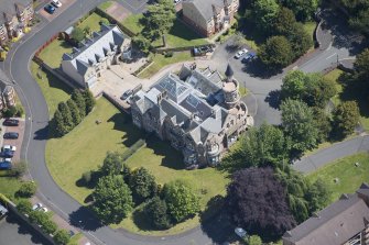 Oblique aerial view of Craigend Park House, looking ENE.