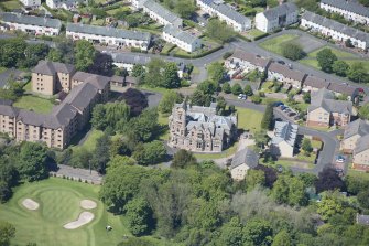 Oblique aerial view of Craigend Park House, looking W.