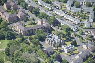 Oblique aerial view of Craigend Park House, looking SW.