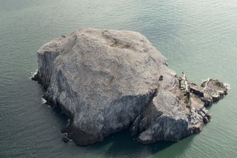 Oblique aerial view of the Bass Rock, looking E.