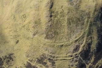 Oblique aerial view of the White Meldon, looking SSE.