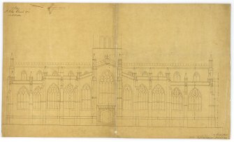 One of copy set of plans by William Burn: No 5-South Elevation
Signed and Dated "131 George Street   March 18th 1829"