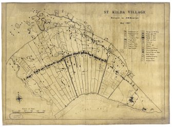 St Kilda Village, May 1957, surveyed by D R Macgregor. 2 copies.