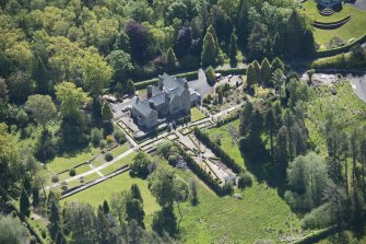 Oblique aerial view of Auchenibert Country House, looking ESE.