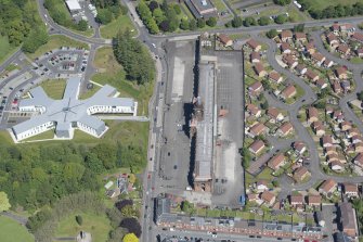 Oblique aerial view of the Argyll Motor Car Factory, looking N.