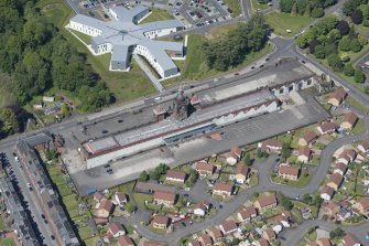 Oblique aerial view of the Argyll Motor Car Factory, looking W.