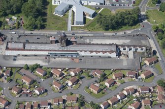 Oblique aerial view of the Argyll Motor Car Factory, looking WSW.