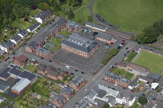 Oblique aerial view of the Ewing Gilmour Institute, looking NW.