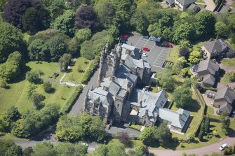 Oblique aerial view of Schaw Convalescent Home, looking WSW.