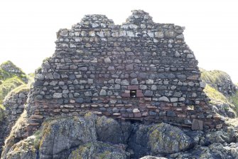 Kitchen, north gable, view from north showing slop drains.